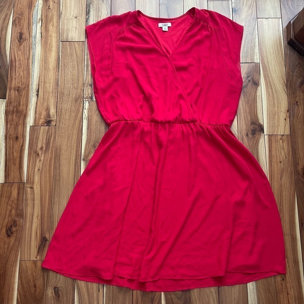 Cato red short sleeve dress sz XL